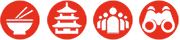 Red Restaurant Website Icons